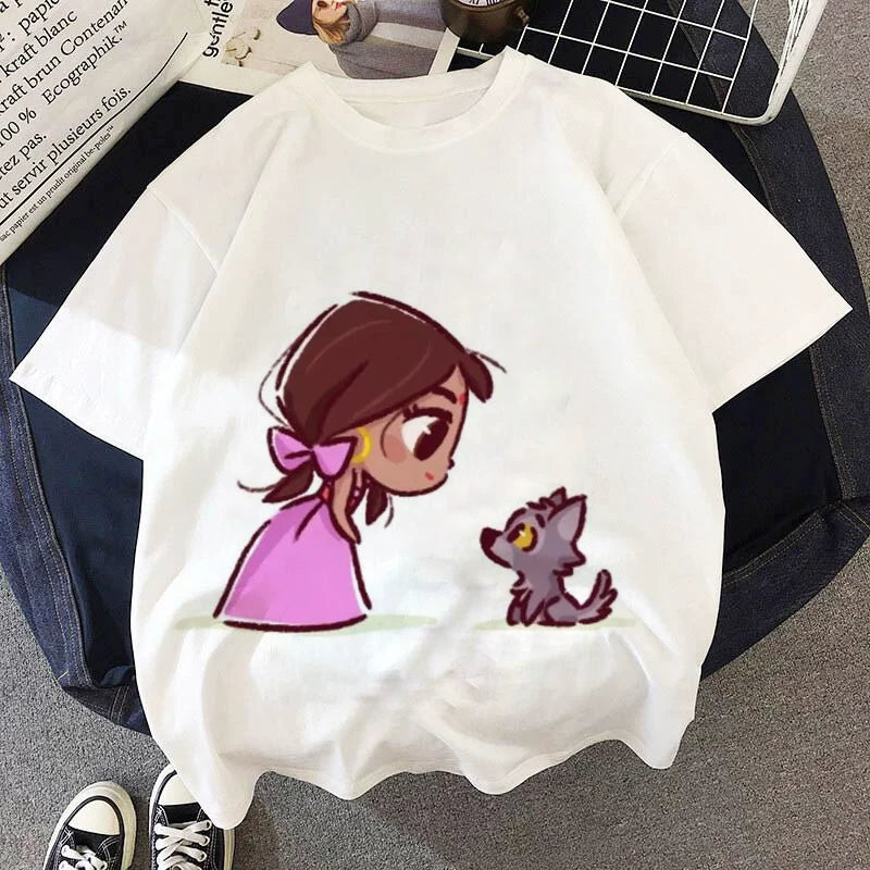 Yeni Cizgi Filmi Şahzadə Uşaq Geyimləri T-Shirts T-Shirts Uşaq Köynəkləri