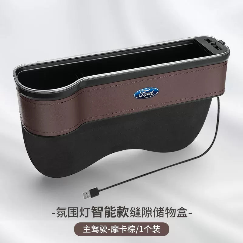 Suitable for Ford Escort, Explorer, Edge, Mondeo, Territory seat gap storage box for car interiors