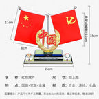 Avtomobil Kiçik Qırmızı Bayraq Kristal Avtomobil Dekorasiyası Beş Ulduzlu Qırmızı Bayraq İdarə Paneli Ətir Yüksək səviyyəli Avtomobil Daxili Kəsmə Bütün Məhsullar