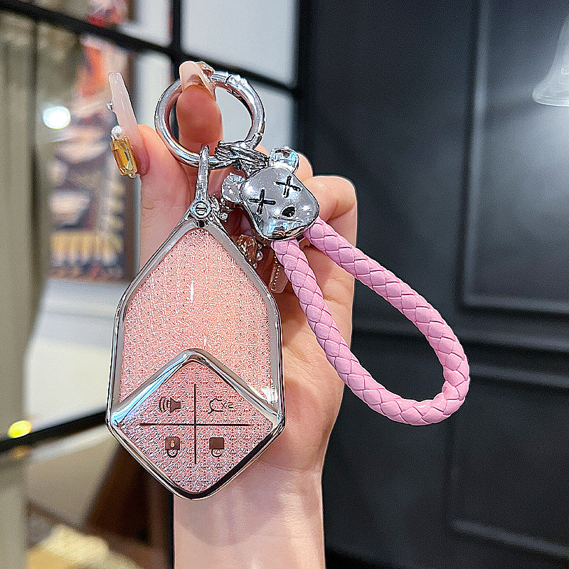 Suitable for Deep Blue S07/L07/S05/SL03 key cases, car cases, full-coverage crystal screen smart key chains
