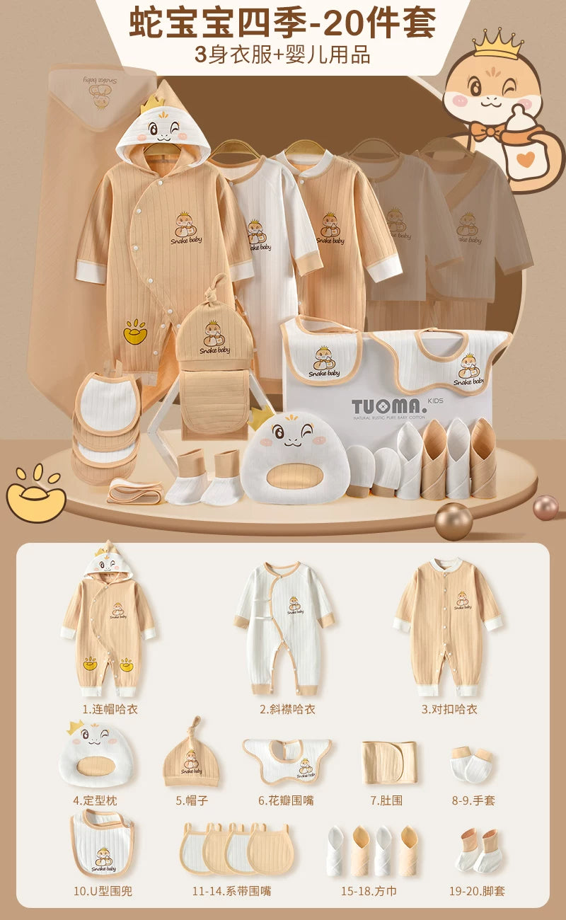 Körpə geyimləri, yeni doğulmuş körpələr üçün hədiyyə qutusu, təmiz pambıq dəsti, yeni doğulmuş körpələr üçün hədiyyələrin tam kolleksiyası, dolunay şənliyi və daha çox şey.