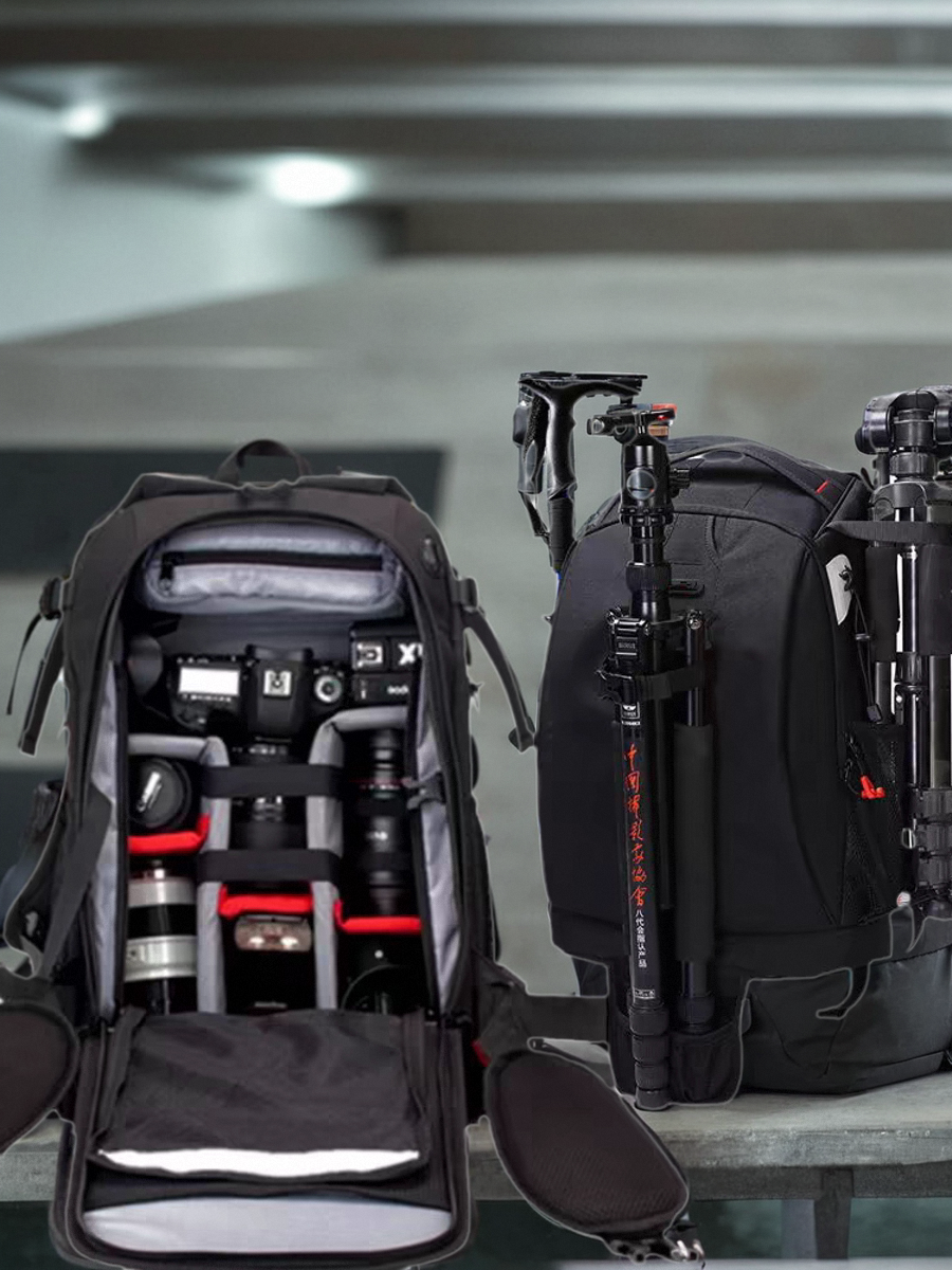 Professional Sony Canon Nikon SLR kamera çantası sırt çantası fotoqrafiya çantası kişilər və qadınlar üçün böyük tutumlu açıq kürək üçün uyğundur