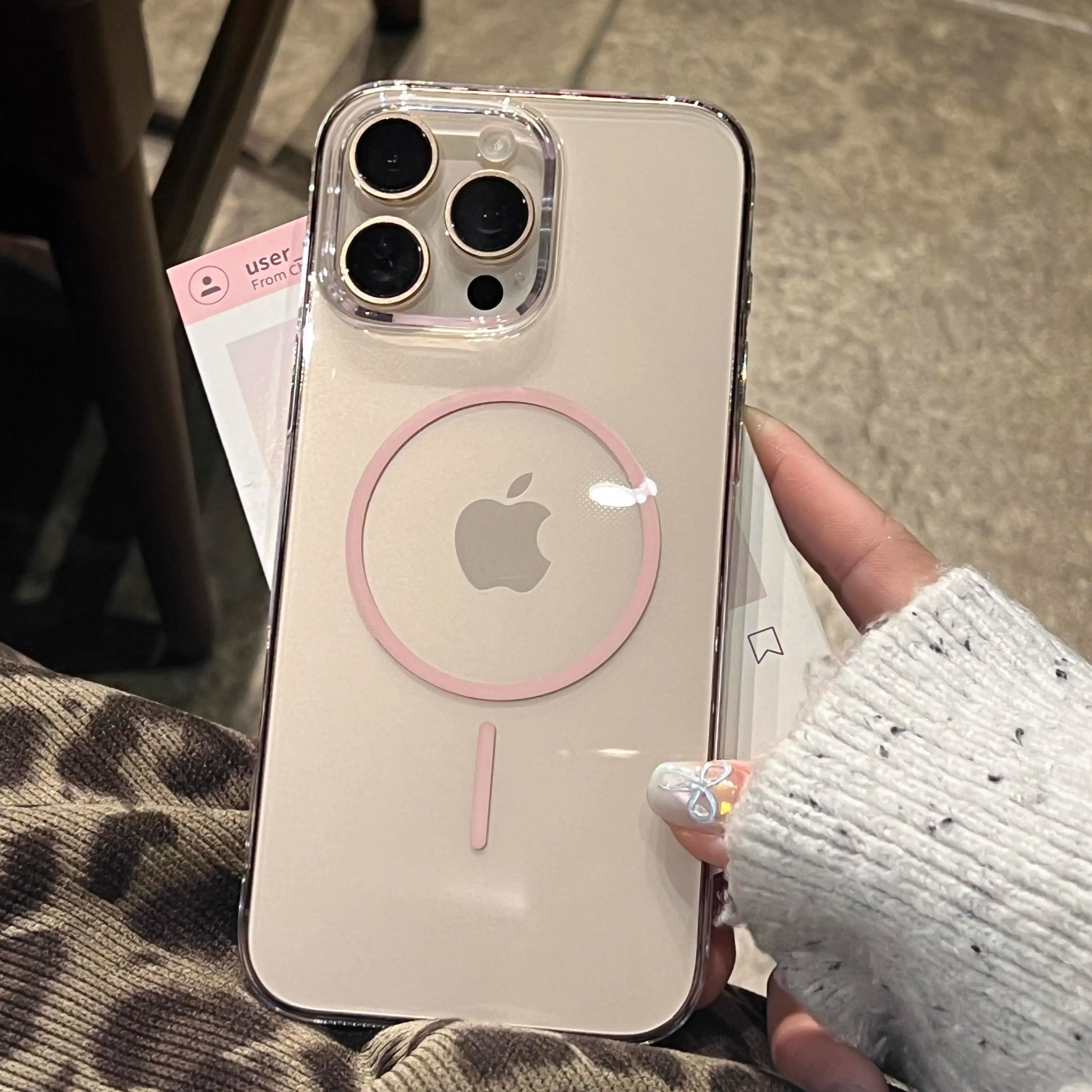 [İncə maqnit sərt qabıq] iphone16pro mobil telefon qutusu üçün uyğun ultra nazik şəffaf Apple 16proMax yeni 15 simsiz şarj 14/13/12 kişi və qadınlar üçün sadə qoruyucu örtük