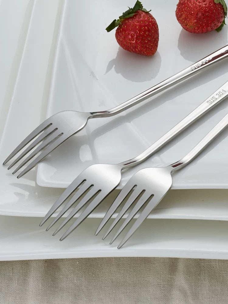 onlycook məişət 304 paslanmayan polad çəngəl, qərb yemək qabları, biftek makaron çəngəl, meyvə çəngəl, salat çəngəl