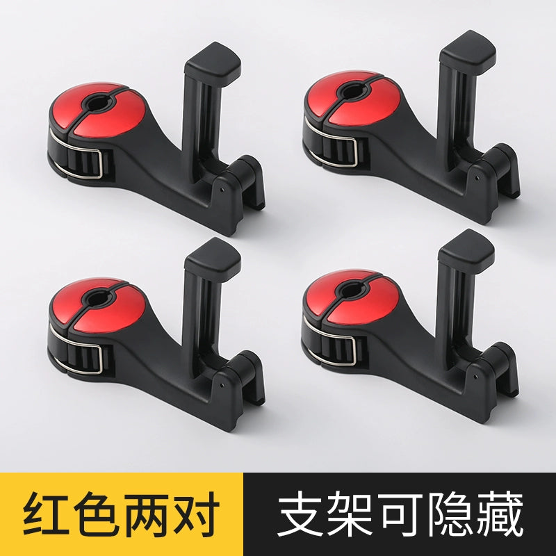 Avtomobil Oturacağı Arxa Arxa Qarmaq Cizgi filmi Sevimli Oturacaq Arxa Qarmaq Çoxfunksiyalı Avtomobil Daxili Dekorasiya Kiçik Qarmaq Yaradıcı