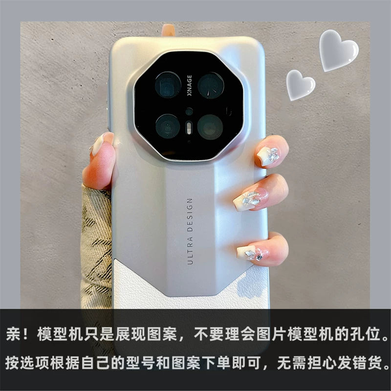 Huawei mate70pro+ üçün uyğun yüksək keyfiyyətli dəri yeni mobil telefon qutusu mate60RS qeyri-adi master mate80pro yüngül lüks mate40/50pro elektrokaplama 40RS Porsche pura70pro