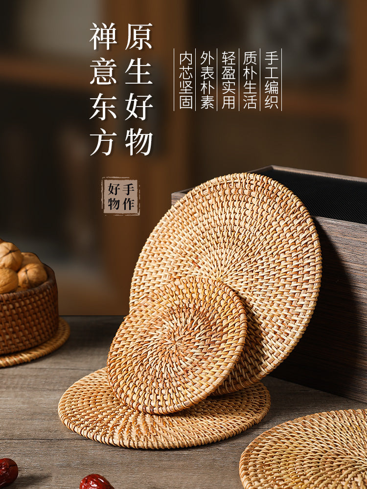 Rattan izolyasiya ayaqaltıları, məişət yanmağa qarşı həsirlər və kasa ayaqaltıları, yüksək temperatura davamlı masa həsirləri, istiliyədavamlı boşqablar, altlıqlar, çaynik tutacaqlar