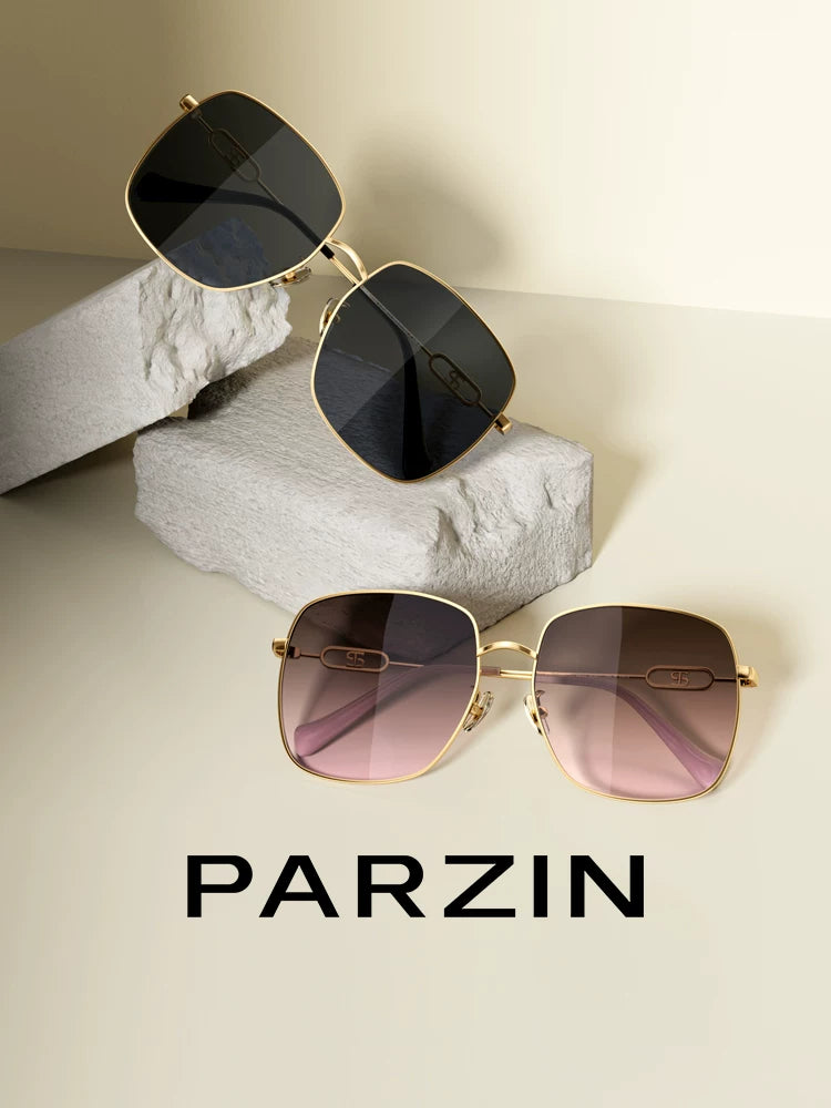 Parsons Qadınlar üçün Polarizasiyalı Günəş Eynəyi Retro Müasir Rəngli Gözəllik Kvadrat Günəş Eynəyi Arıqlamaya Qarşı UV PZ8338
