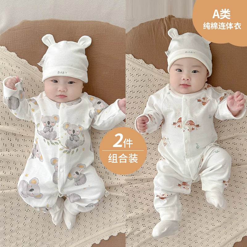 Payız, oğlan və qız uşaqları üçün körpə geyimləri, pijamalar, yeni doğulmuş körpələr üçün alt paltarları, yaz və payız üslubları, təmiz pambıq əsas təbəqə, erkən payız geyimləri