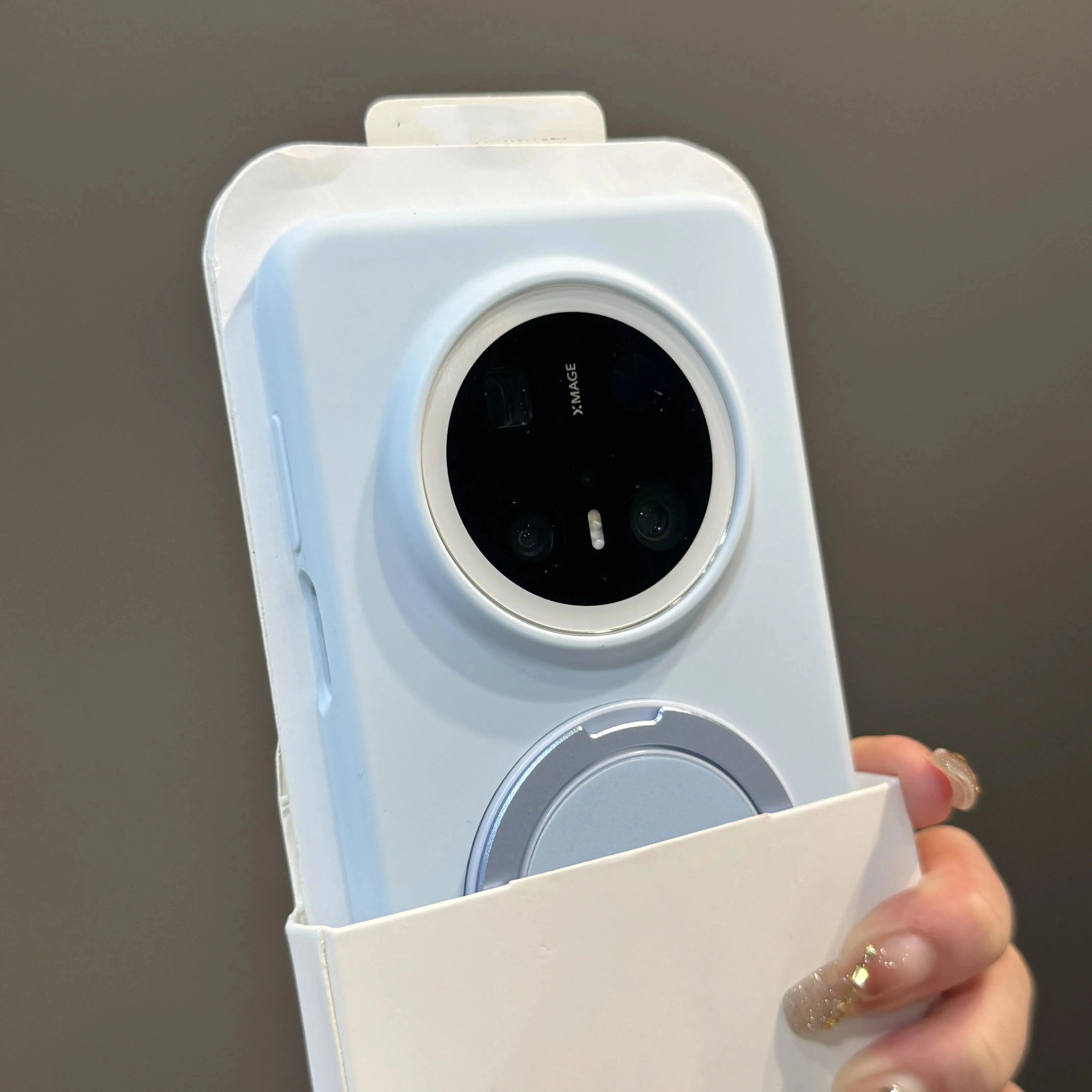Huawei mate70 mobil telefon qutusu üçün uyğun lobya bənövşəyi maye silikon anti-barmaq izi yeni pura80 qoruyucu örtük ləkəyə davamlı sadə 60Pro maqnit ultra cüt fırlanan stend qabığı düşməyə qarşı yumşaq yumşaq
