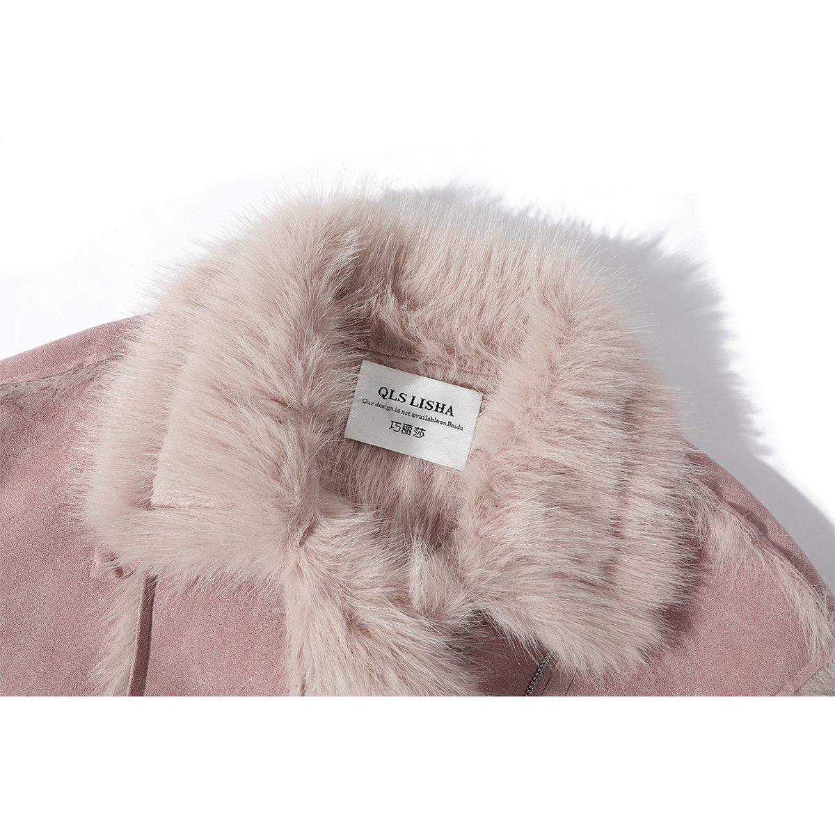 Cholisa-nın yeni payız/qış qısa stilində, çox satılan qadın paltosu, unikal zamşa yun quzu yunundan palto, qadın xəz astarlı, çoxfunksiyalı.