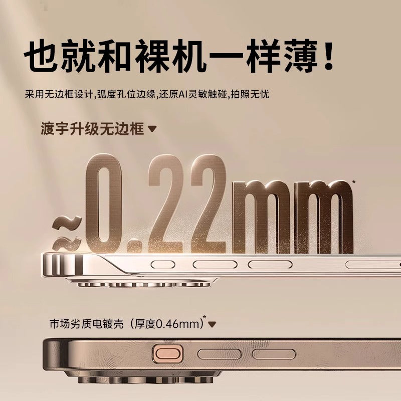 [2026 yeni ultra nazik qabıq] iPhone16promax mobil telefon qutusu üçün uyğun Duyu Apple yeni məhsul 17 çərçivəsiz qoruyucu örtük şəffaf 15 obyektiv, hər şey daxil olmaqla, düşməyə qarşı sadə 14 qabıq plus