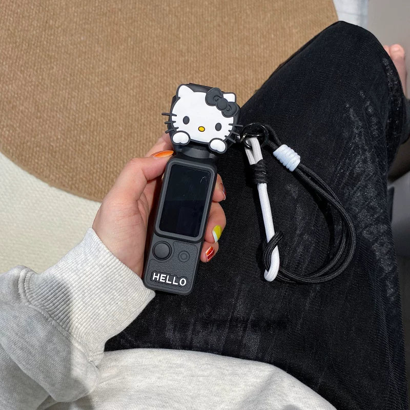 DJI pocket4/3 qoruyucu qabıq, maqnit çevirmə örtüyü, düşməyə qarşı, sevimli çarpaz kordon, gimbal saxlama qutusu üçün uyğundur