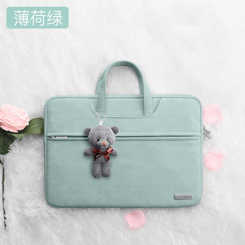 Noutbuk çantası 14 düym Apple macbook üçün uyğun Lenovo Xiaoxin air noutbuk qolu pro 15.6 düym Xiaomi Huawei matebook Dell 16 düym kişi və qadın 13.3 qoruyucu örtük
