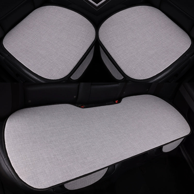 Avtomobil Yastığı Bütün İl Boyu Neytral Kətan Kiçik Bel Yay Nəfəs ala bilən Pambıq Kətan Sürüşməyən Sərin Yastıq Minimalist Oturacaq Örtüsü Oturacaq Yastığı