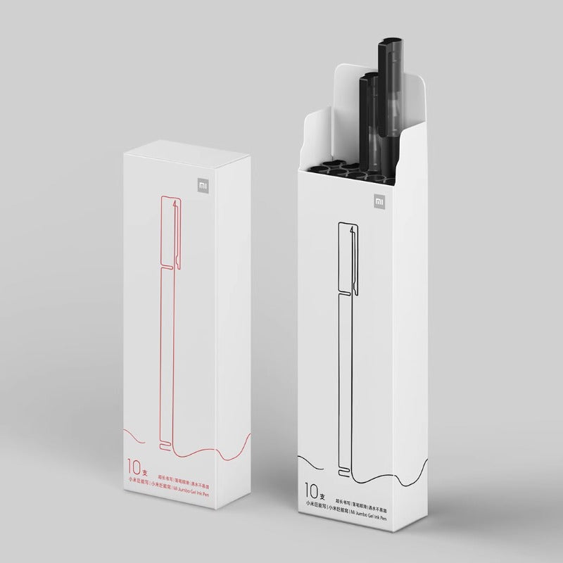 Xiaomi Mijia tələbələri qırmızı və qara rəngli gel qələmlər yaza bilər tez quruyan xüsusi imtahan 0.5mm müəllimlər və məktəblər üçün