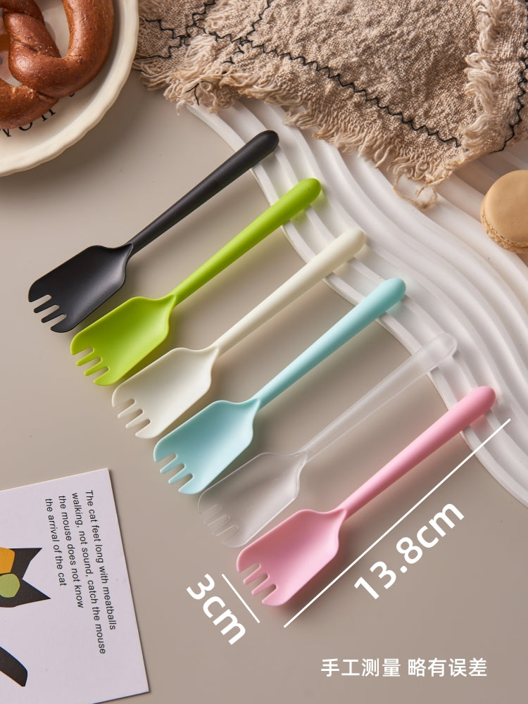 Birdəfəlik kiçik qaşıq, çəngəl, çəngəl, meyvə, plastik tort çəngəl, ayrıca qablaşdırılmış desert qaşığı, dondurma qaşığı