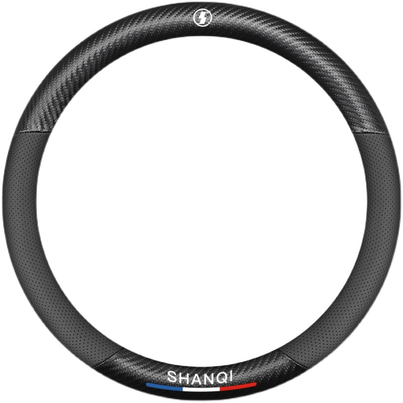 Shaanxi Automobile Delong New M3000 Special Steering Wheel Cover X3000 Hand-stitched Steering Wheel Cover F3000 Truck Genuine Leather L3000