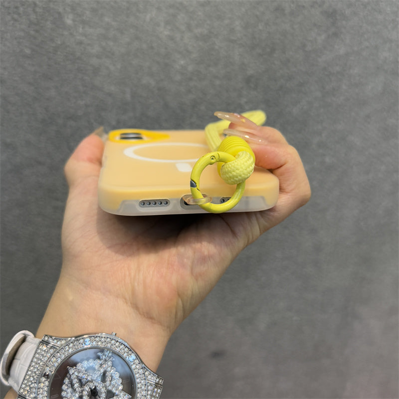17 Apple 16 mobil telefon qutusu üçün uyğun Dele açıq sarı jele dəri hiss iphone16promax maqnit yeni ikisi birdə 15pro niş 14 sadə böyük dəlik 13 cüt 12 şəxsiyyət 16plus