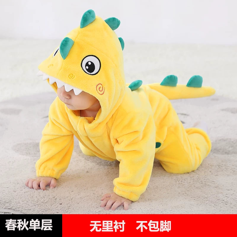 Körpə Yaz və Payız Topdan Dəsti, Dinozavr Pijamaları, Payız və Qış Körpə Romperləri, Super Şirin və Sevimli Geyimlər