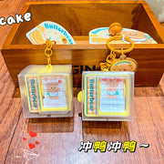 Original Butter Bear Flip Book Animator Cute Creative Car Keychain Backpack Pendant Stress Relief Toy