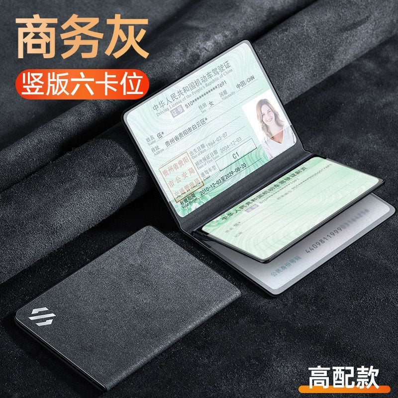 Sürücülük Lisenziyası Dəri Çantası Kişilər üçün Sürücülük Lisenziyası Qoruyucu Çanta Qadın Qəşəng Yaradıcı Dəri İkisi Bir Arada Motorlu Nəqliyyat vasitəsi Sürücülük Lisenziyası Çoxfunksiyalı Çanta