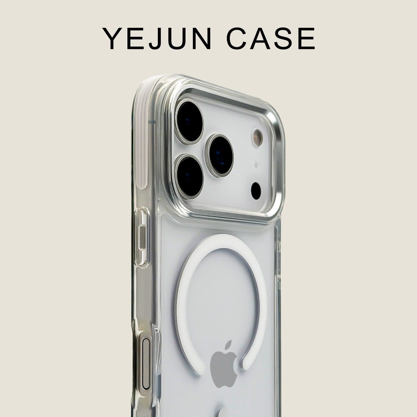 Yejun Apple 17 mobil telefon qutusu üçün uyğundur narıncı maqnit kristal şəffaf iphone17promax yeni akril 16pro düşməyə qarşı 15 metal çərçivə 14 niş 13 yüksək səviyyəli İnternet məşhur Hava