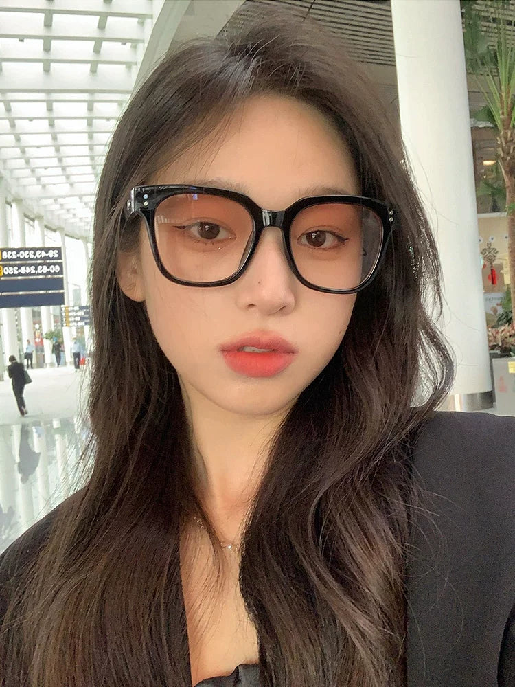 Wang Jiaer gün eynəyi kişilərin dəbli yüksək səviyyəli gm qürub rəngli ənlik eynəkləri yaraşıqlı miyopi idarə edən qəhvəyi gün eynəyi