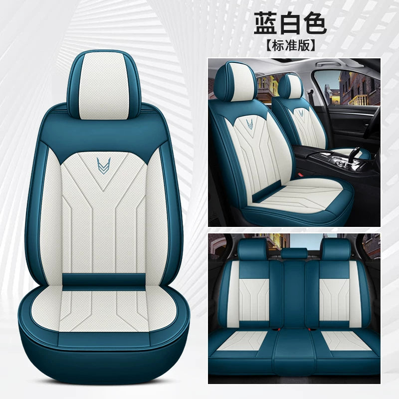 Specially designed for fall and winter, all-season car seat cushions, full-coverage, breathable Nappa leather seat covers.