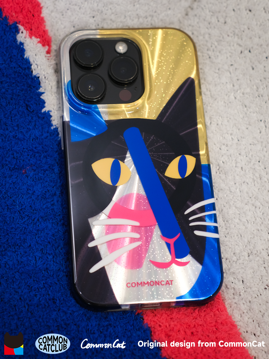 "Cat Delian" IMD İkiqat Qatlı MagSafe Maqnitli Parlaq CommonCat Designer Orijinal Cat Art iPhone 16 Pro Max Telefon Çantası - Niş və Şirin