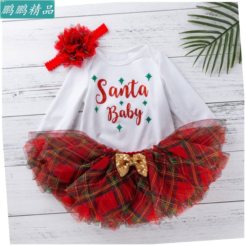 Uşaq geyimləri, uşaq Milad kostyumu, körpə geyimi uzun Milad donu