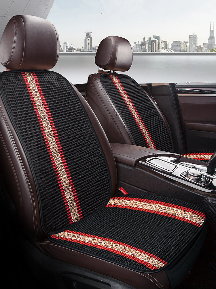 Avtomobil Oturacaq Yastığı Tək Parça Əsas Sürücü Oturacağı Tək Sürücü Otağı Tək Oturacaq Örtüsü Buz İpək Kətan Bütün İl Boyu Neytral Kreslo Yastığı