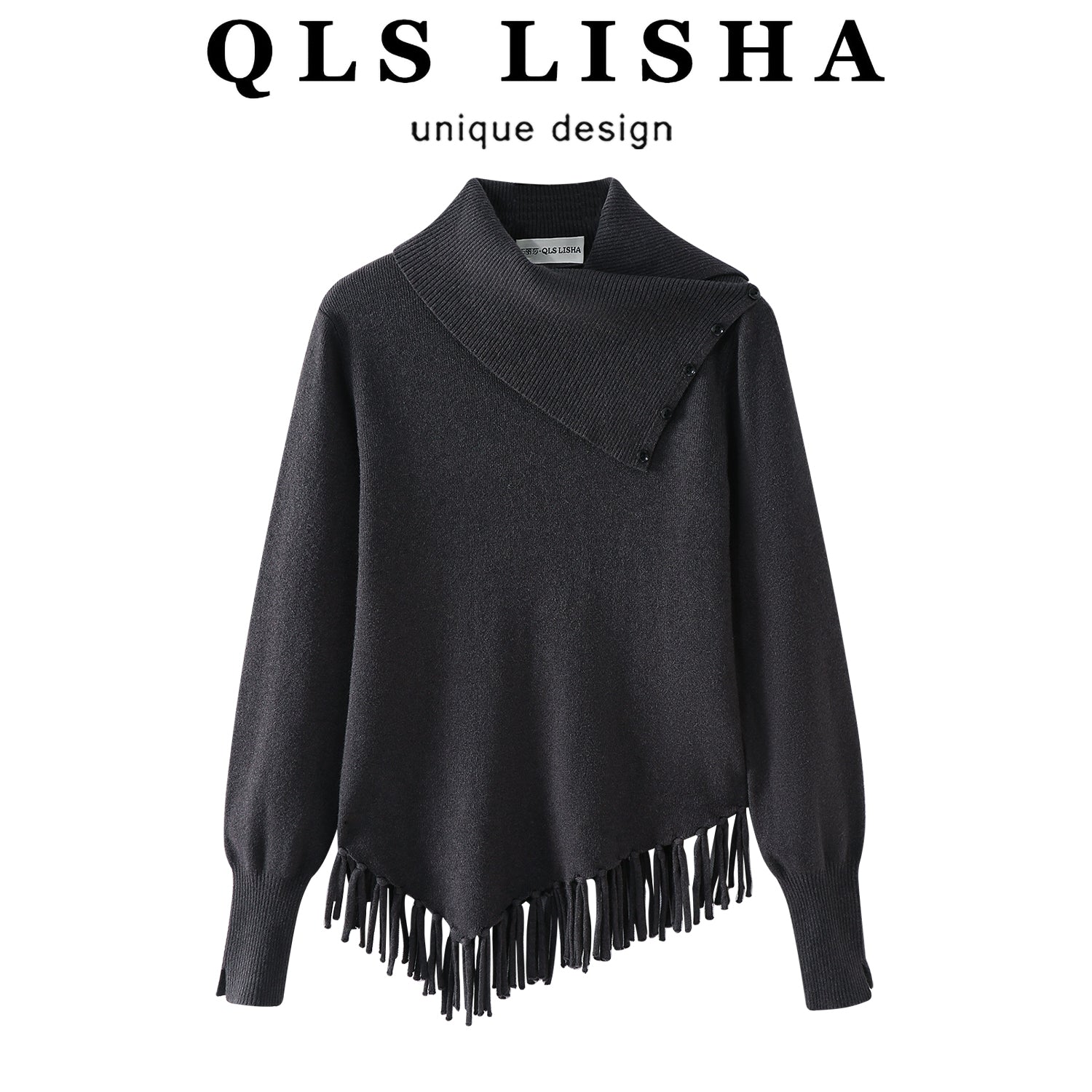 Chola Lisa-nın dizaynerdən ilhamlanmış, yumşaq toxunma sviter, payız və qış üçün rahat və səysiz Koreya üslubunda qısa top.