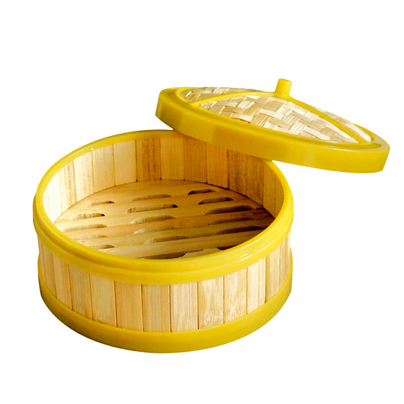 Əl işi bambuk buxar, bambuk qəfəs, bambuk plastik qablaşdırılmış buxar, kiçik buxar, yapışqan tərəfli səhər çayı bişirən, yapışqanlı qəfəs
