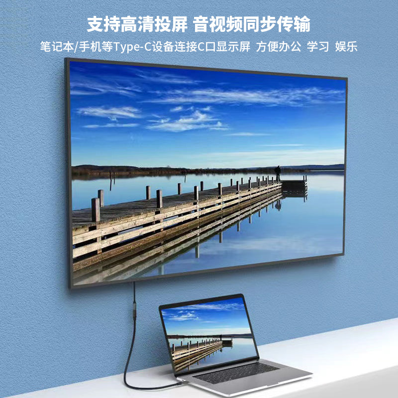 tip-c uzatma kabeli kişidən qadına məlumat kabeli PD cib telefonu şarj edən video proyeksiya notebook keçid adapter kabeli 10Gbps notebook 4k HD PD100W sürətli şarj ildırım və ildırım uzatma kabeli