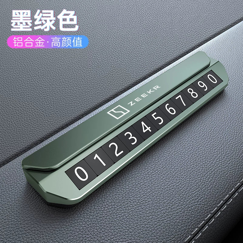 ZEEKR 001 007 7X Yüngül lehimli avtomobil müvəqqəti dayanacaq nömrə nişanı