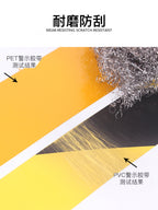 Qara və Sarı Yansıtıcı Film Heyvanlar üçün xəbərdarlıq lenti Qoruyucu təhlükəsizlik loqosu stikeri Qırmızı və ağ əlamətdar nişanlar stikerləri suya davamlı və davamlıdır