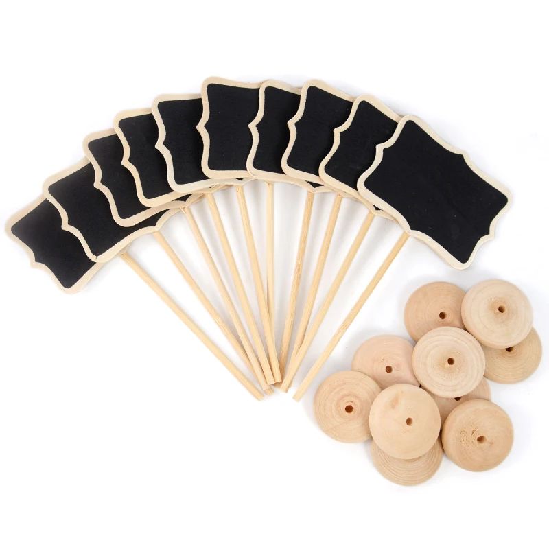 Wedding Chalkboard Mini Wooden Chalk Message Sign Food