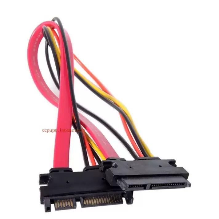 SATA kişidən qadın uzatma kabeli SATA7+15P sabit disk məlumat kabeli sata22pin uzatma kabeli
