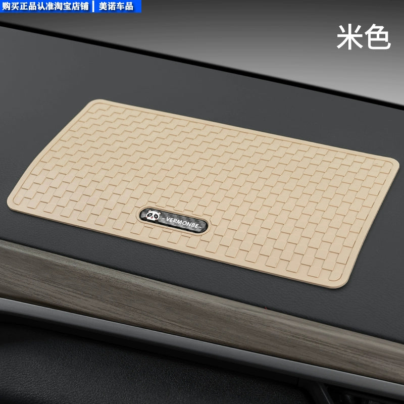 Avtomobil sürüşməyən döşəyi Yüksək temperatura davamlı Avto Avtomobil Dekorasiya Mərkəzi Konsolu Alət paneli Mobil Telefon Sabit Saxlama Məkanı Rezin Mat