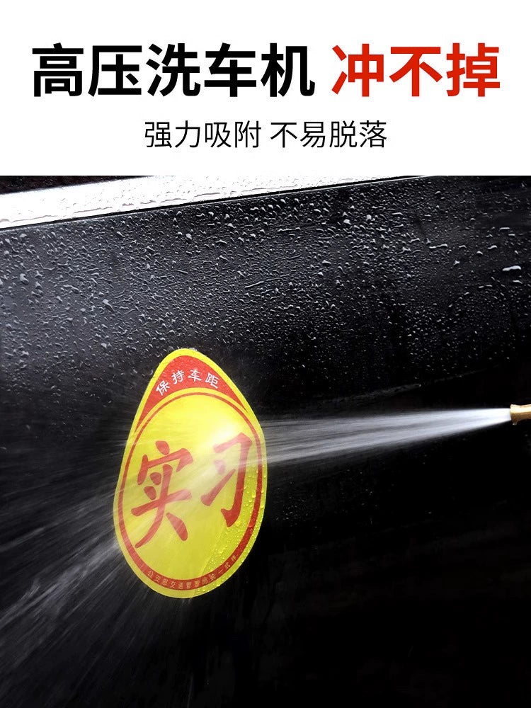 Başlayan Sürücü üçün Avtomobil Etiketləri Maqnitli Qadın Sürücü Yolda Təcrübəsiz Yaradıcı Logo Avtomobil Etiketi Maqnetik Cızıq Qapağı Yansıtıcı