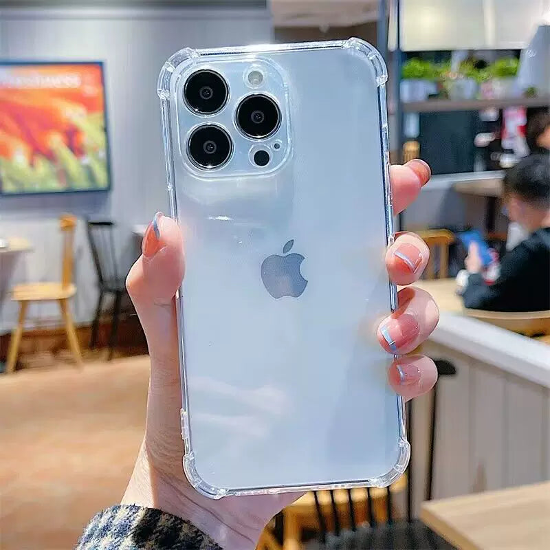 Apple silikon tətbiqi qabıq Apple çanta kəməri 14 düşməyə qarşı şəffaf sərt qabıq 13 dördbucaqlı əl qoruyucusu 16pm17pro15promax tam xrplus11 hava yastığı filmi yeni lens qutusu qram/