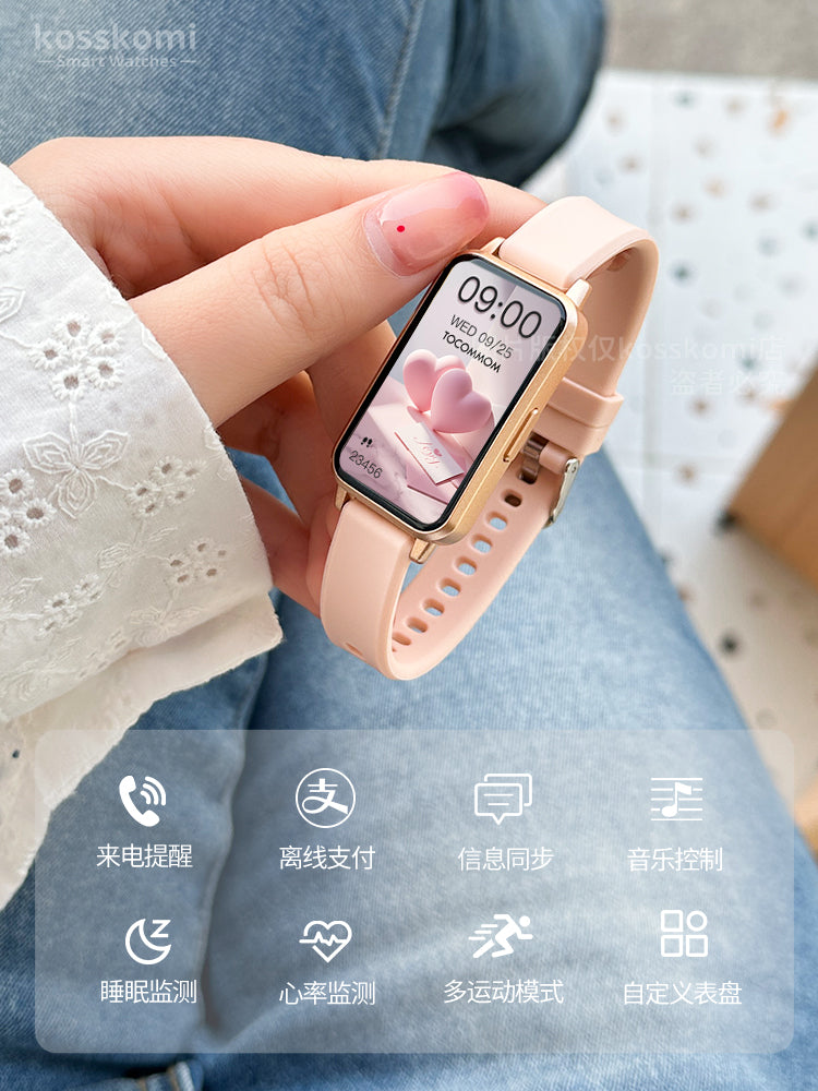 Ağıllı qolbaq 9pro Android mobil telefonları üçün uyğundur, cütlər üçün ürək döyüntüsünün monitorinqi, uzunömürlü idman elektron saatı, qadınların yeni modeli