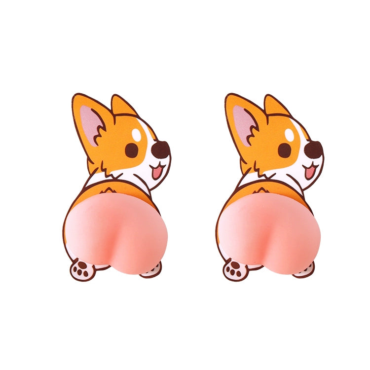 Crayon Xiaoxin avtomobil qapısı toqquşmaya qarşı stikerlər avtomobil sevimli çimdik butt silikon bamper zolağı açıq qapı anti-cızıq silmək dekorativ etiket