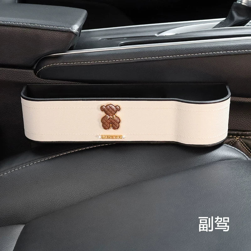 Çoxfunksiyalı Avtomobil Saxlama Qutusu, Qəşəng Yüngül lehimli Ayı Oturacaq Boşluğu Saxlama Qutusu, Tam Avtomobil Aksesuarları