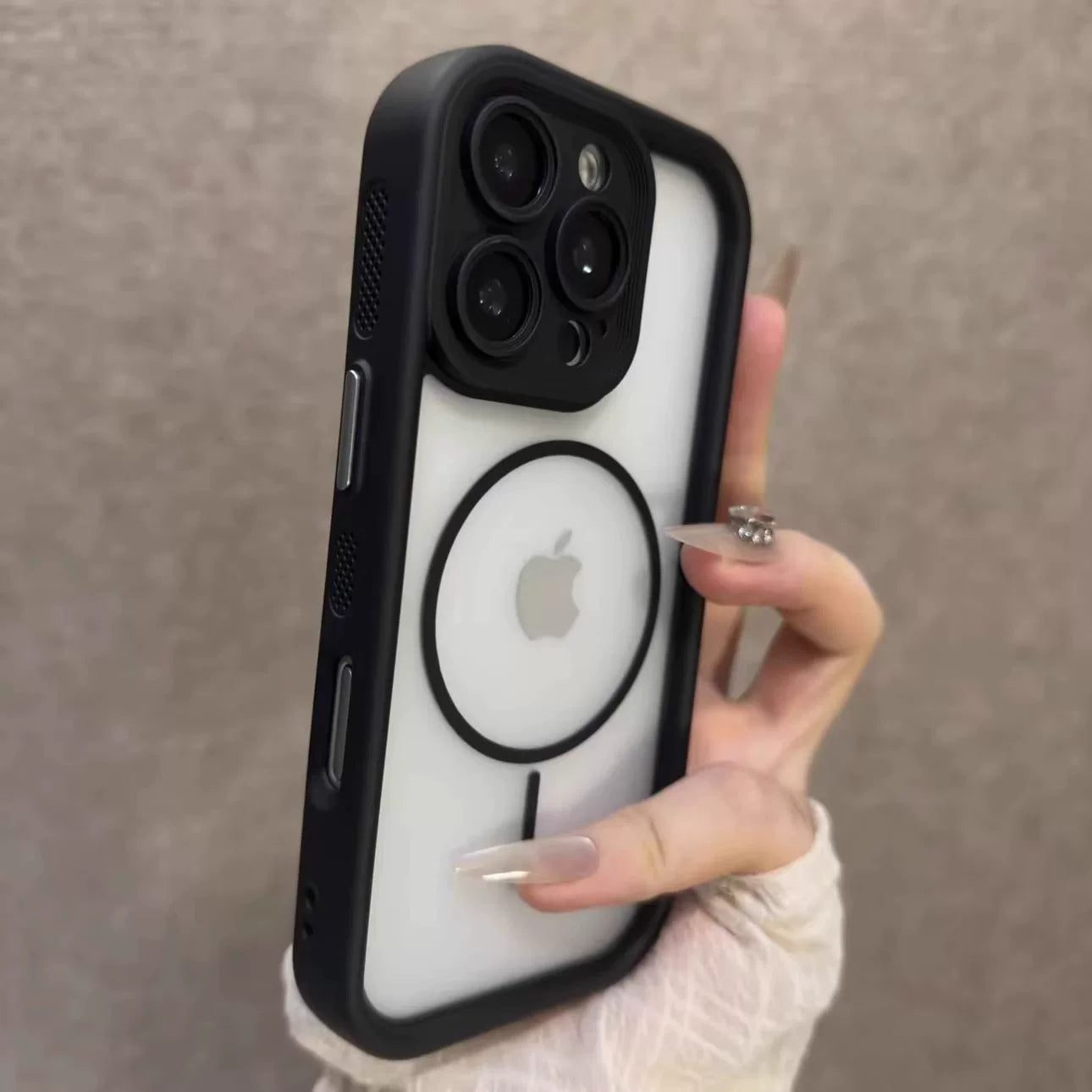 Apple 16promax cib telefonu üçün uyğun iki-bir-bir tutqun Angel Eyes 17pm maqnitli iPhone15pro yıxılmağa qarşı qoruyucu örtük dəri hissi 14/13 qabıqlı mobil telefon qutusu 16pro istilik yayılması hər şey daxil