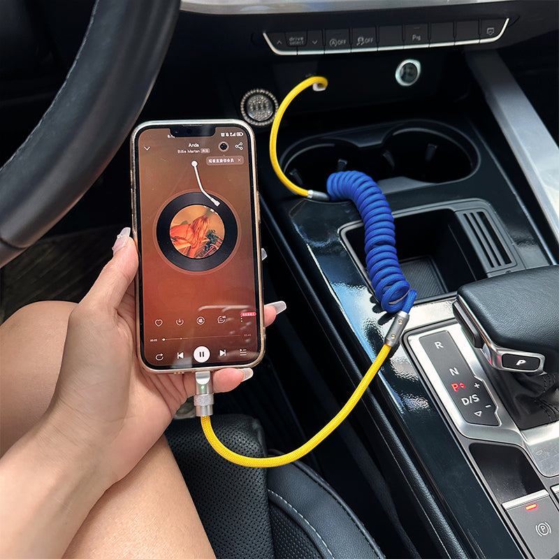 Tətbiq edilə bilən CarPlay Avtomobilə quraşdırılmış USB kabel Volkswagen BMW Audi Mercedes-Benz Yay Çıxarılan Avtomobil Doldurma Kabel