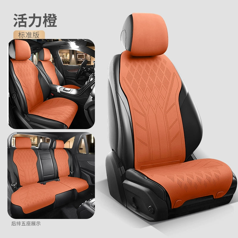 2025 Avtomobil Oturacaq Yastığı Bütün Mövsüm Universal Oturacaq Yastığı Zamşa Qış İstilik Oturacaq örtüyü Kiçik Bel Süet Yarım Ətraflı
