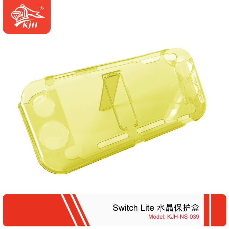 switch Lite oyun konsolu şəffaf qoruyucu kristal qutu mötərizə ilə yıxılmaya və sürüşməyə qarşı NS lite sərt çanta