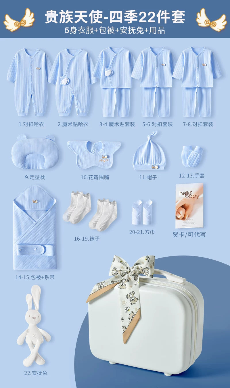 Körpə hədiyyə dəsti, yeni doğulmuş körpə üçün geyim və ləvazimatlar, yeni doğulmuş körpənin dolunay bayramı hədiyyəsi, yeni ana üçün yüksək səviyyəli hədiyyə.